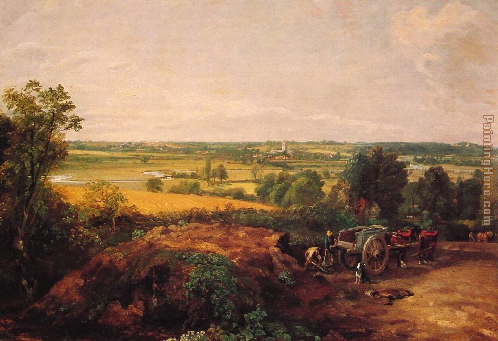 View of Dedham painting - John Constable View of Dedham art painting